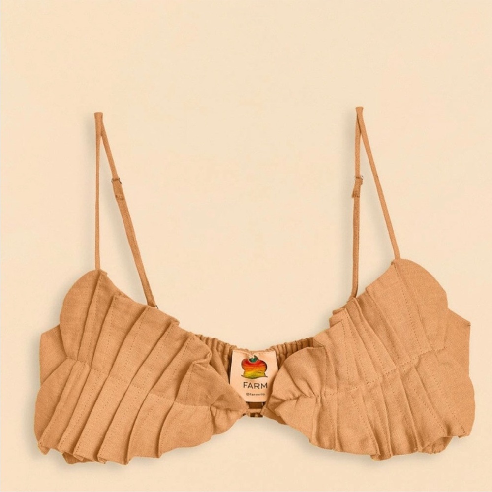 Farm Rio NWT leaf crop top tank mini